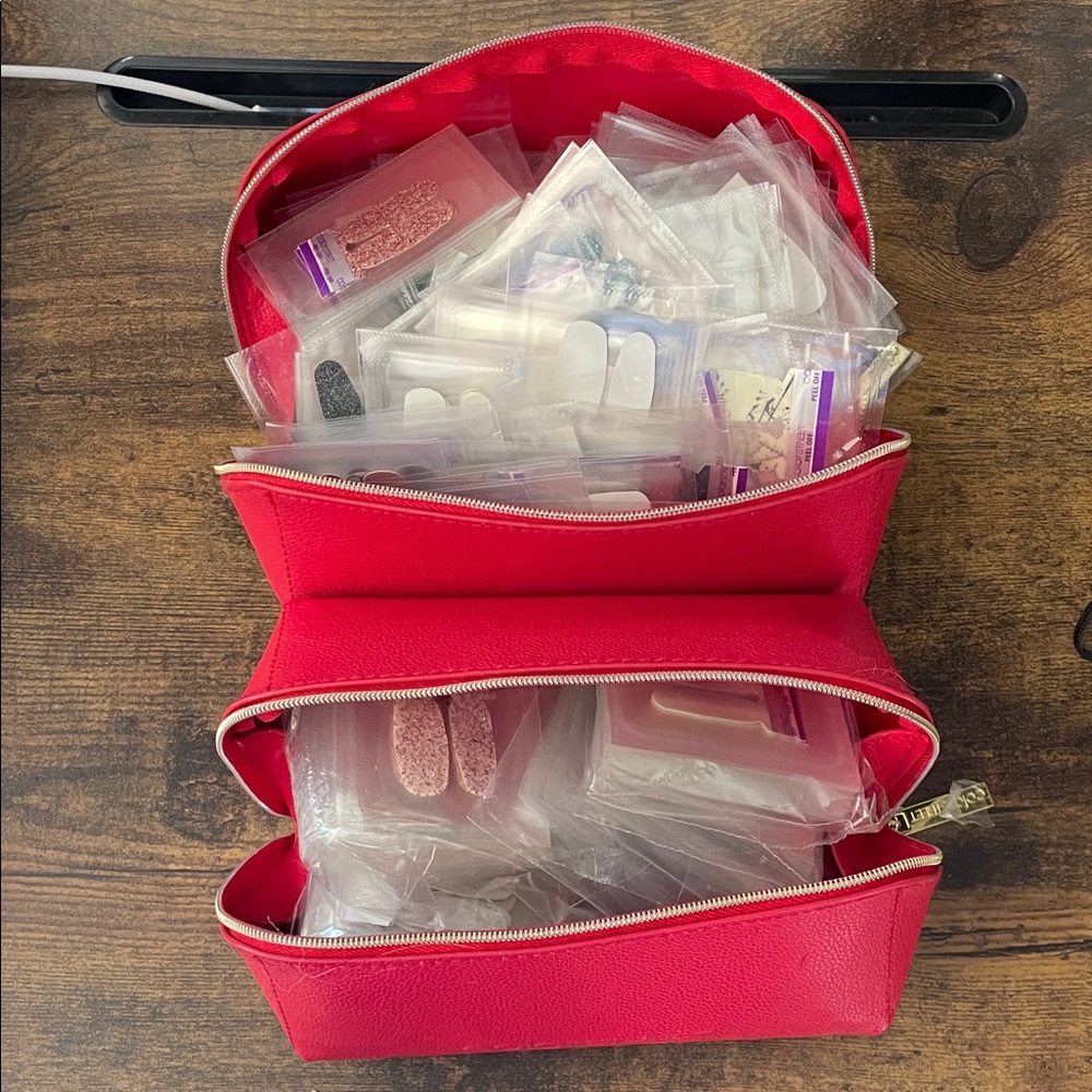 Red Cosmetic Organizer Color Street Twosies